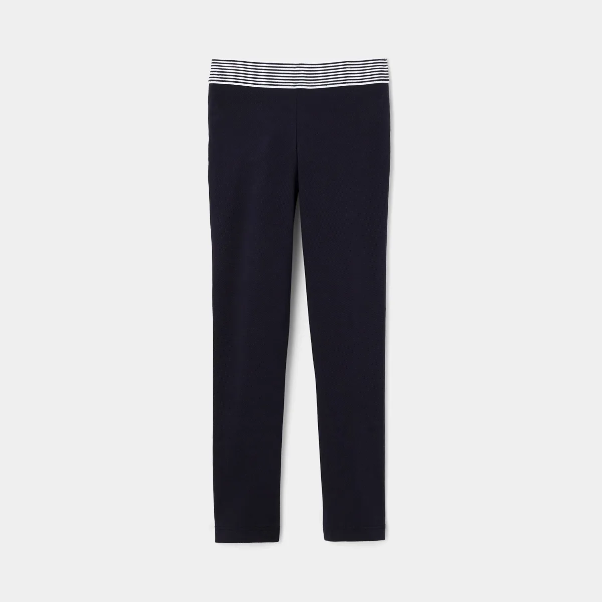 View 2 - Girl cotton pique leggings