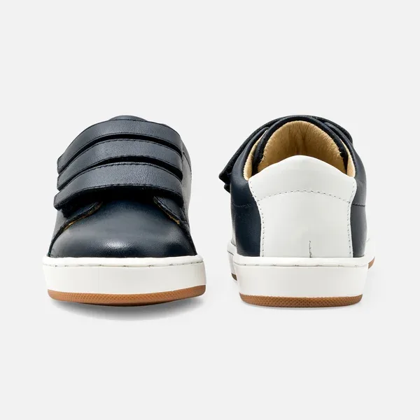 View 3 - Boy smooth leather tennis shoes