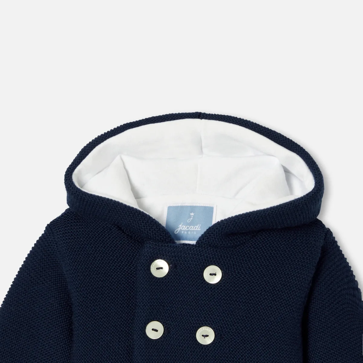 View 3 - Baby Merino wool burnous jacket
