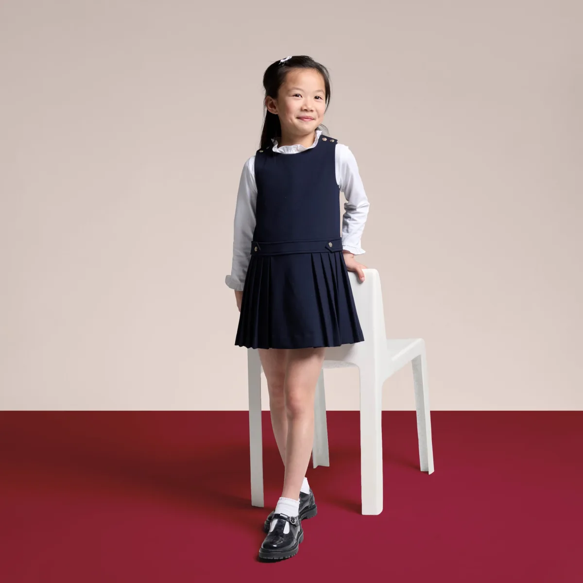 View 2 - Girl blouse in cotton jersey