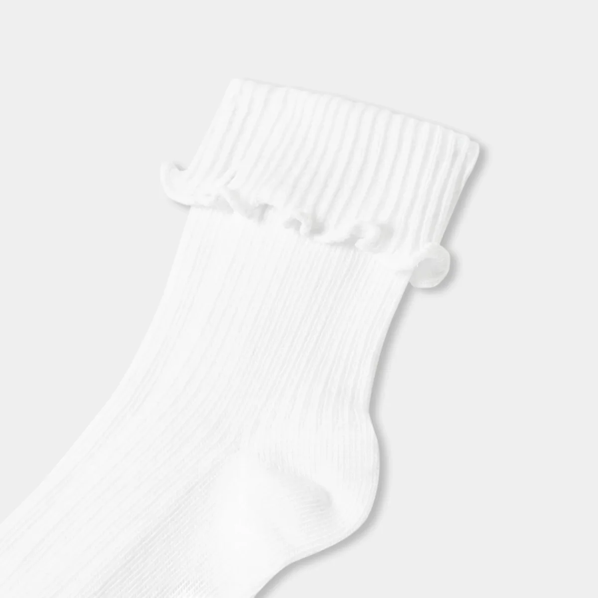 View 2 - Baby girl set of two socks with cuffs