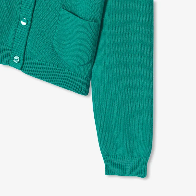 View 4 - Girl cotton jersey cardigan