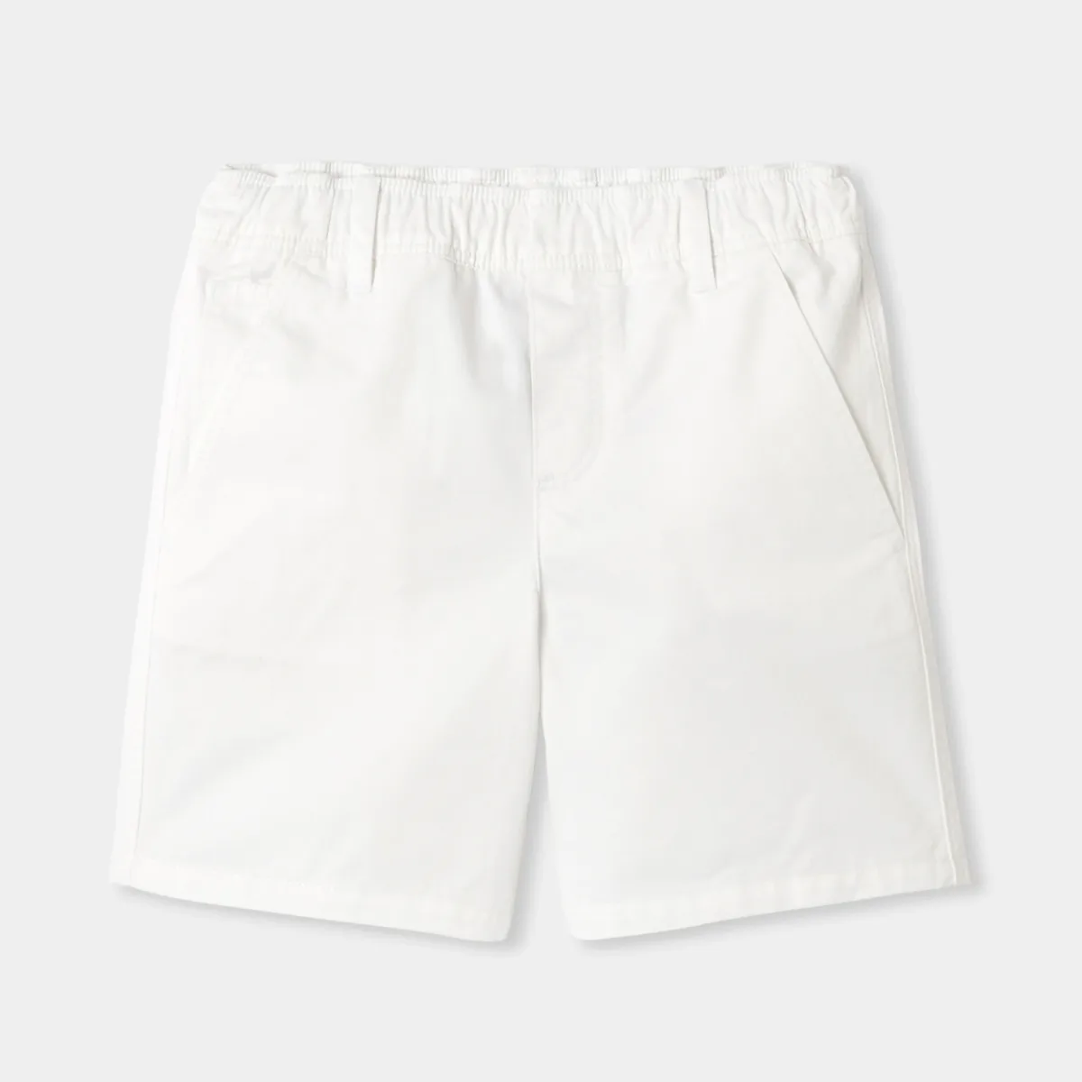 View 1 - Boy cotton twill Bermuda shorts