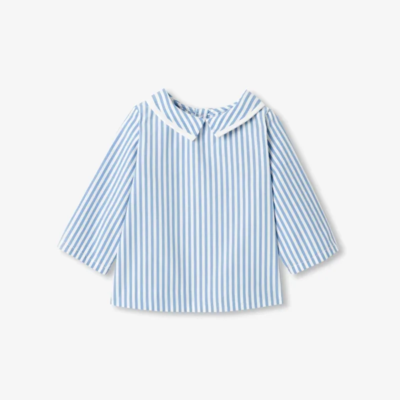 View 1 - Baby boy cotton poplin shirt