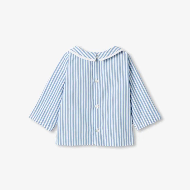 View 2 - Baby boy cotton poplin shirt