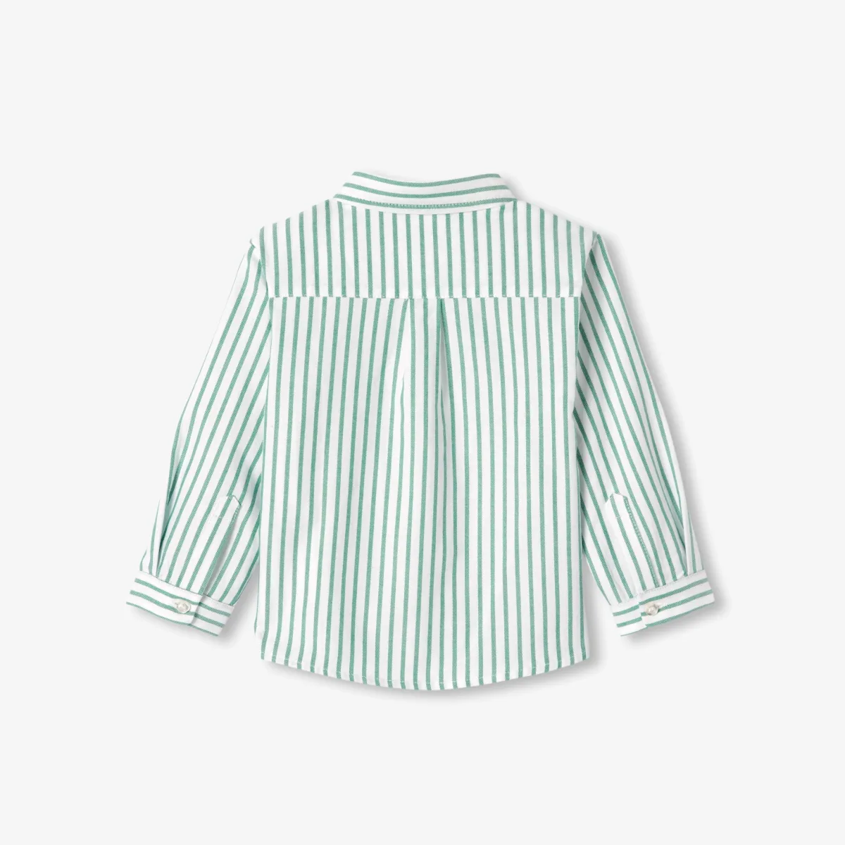 View 2 - Baby boy striped oxford cotton shirt