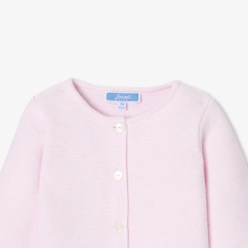 View 3 - Baby girl cotton cardigan