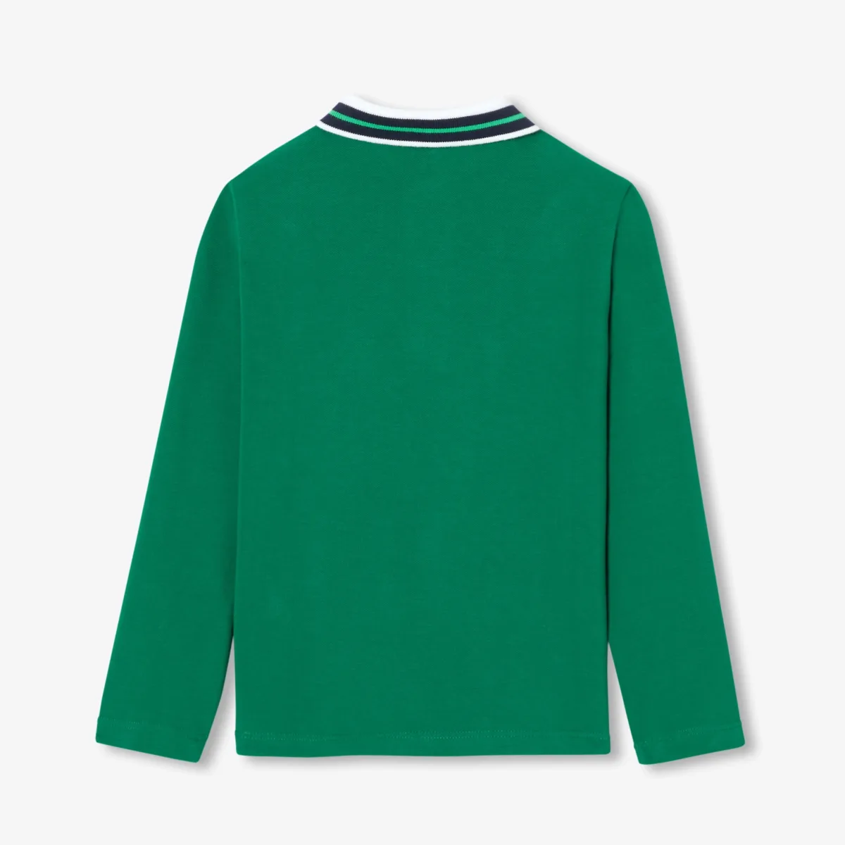 View 2 - Boy cotton piqué polo shirt