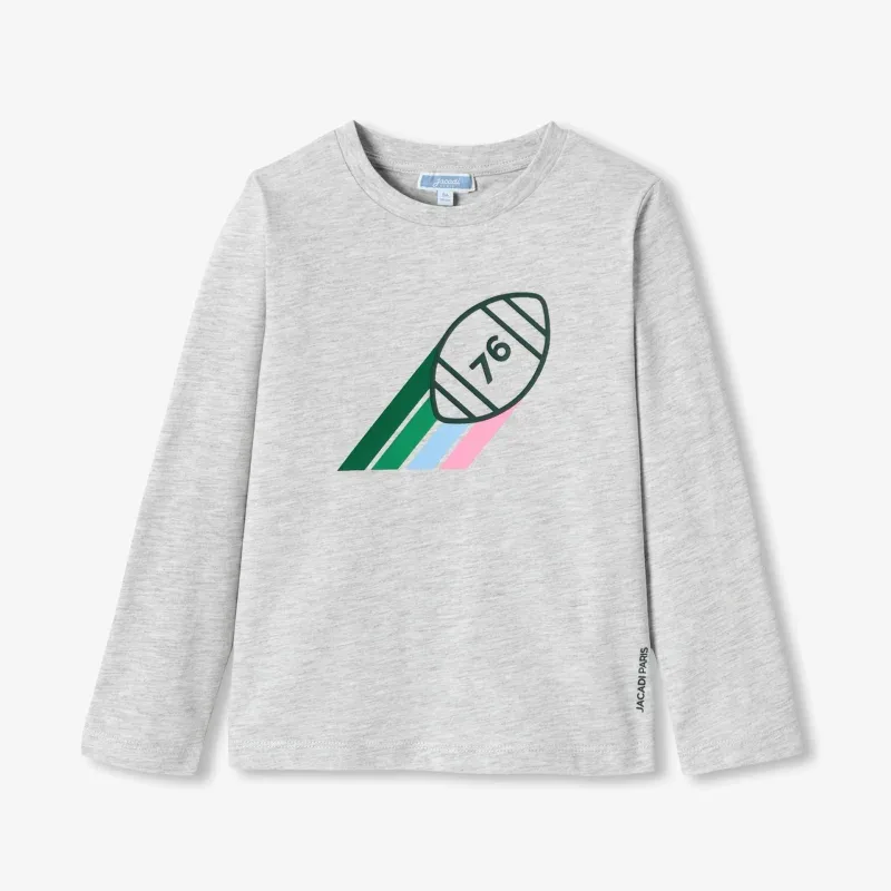 View 1 - Boy long-sleeved jersey T-shirt
