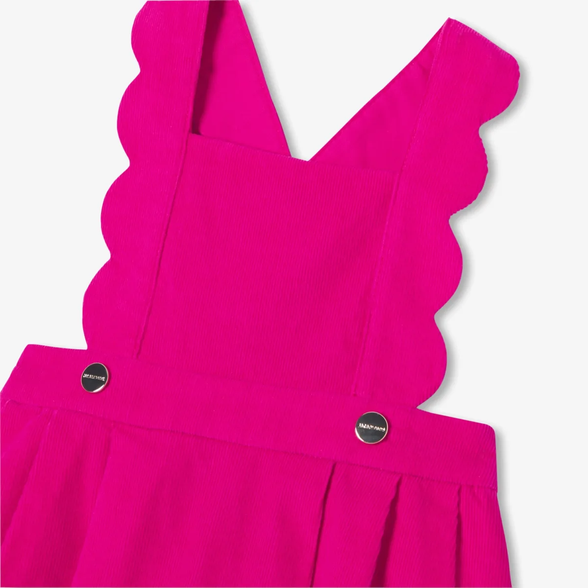 View 5 - Baby girl pinafore dress in milleraies velvet