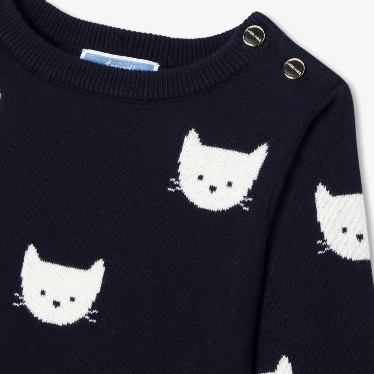 View 5 - Baby girl long-sleeved knit dress
