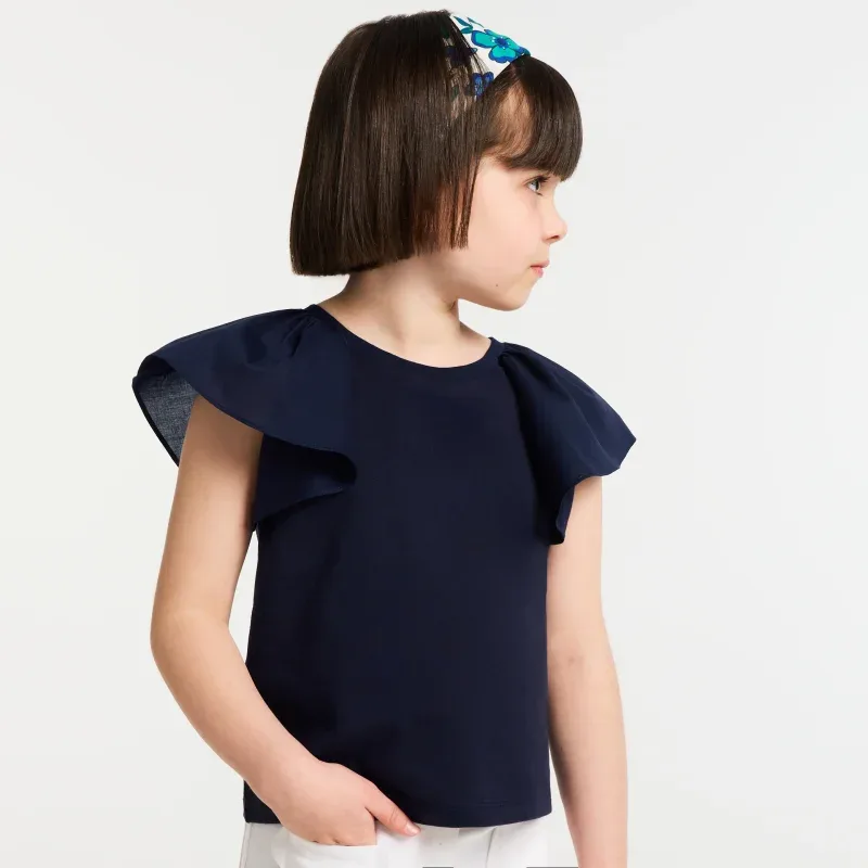 Clothing T-Shirt T-Shirt Knitted Woven Girls 123 03A