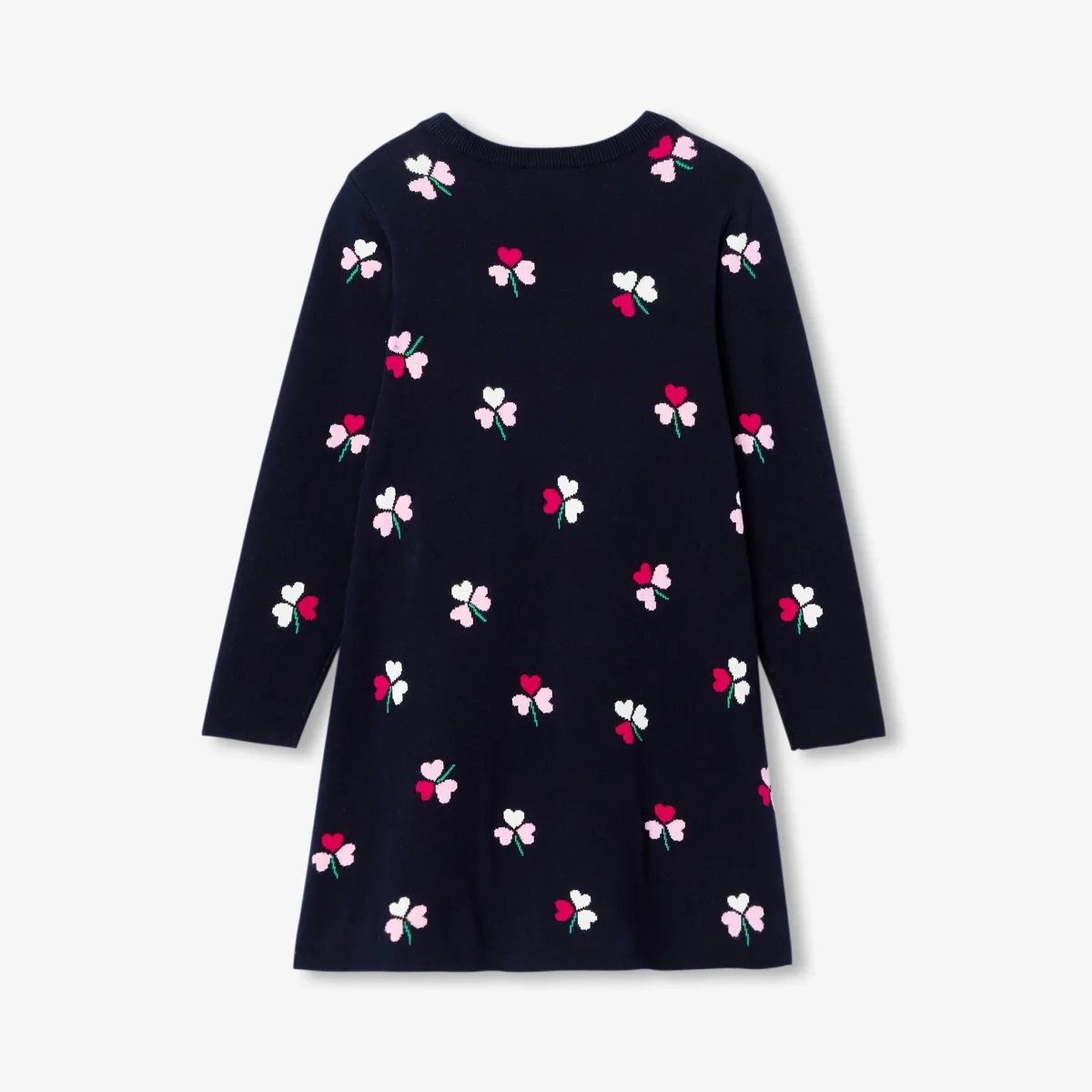View 2 - Girl long-sleeved knitted dress