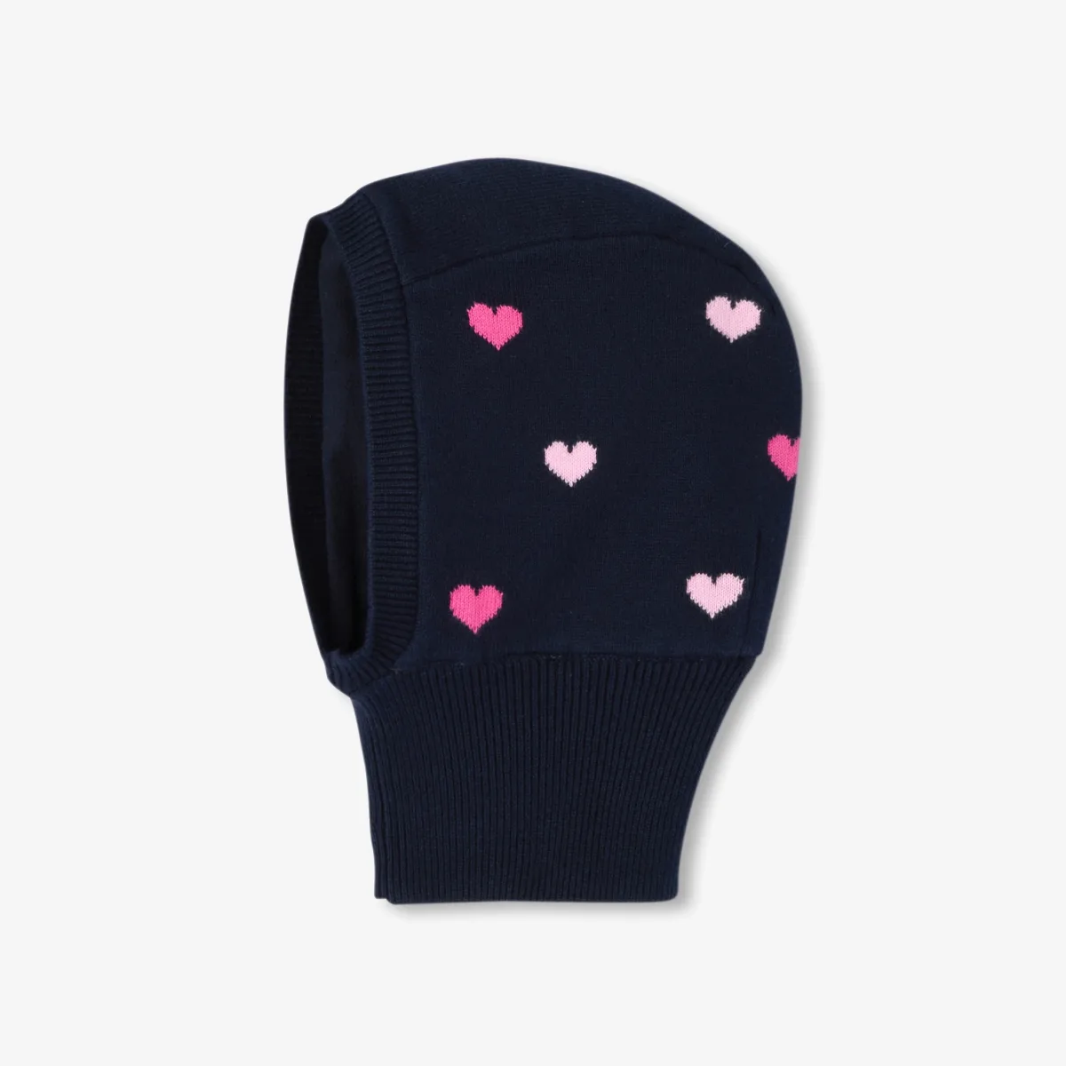 View 1 - Baby girl heart print balaclava