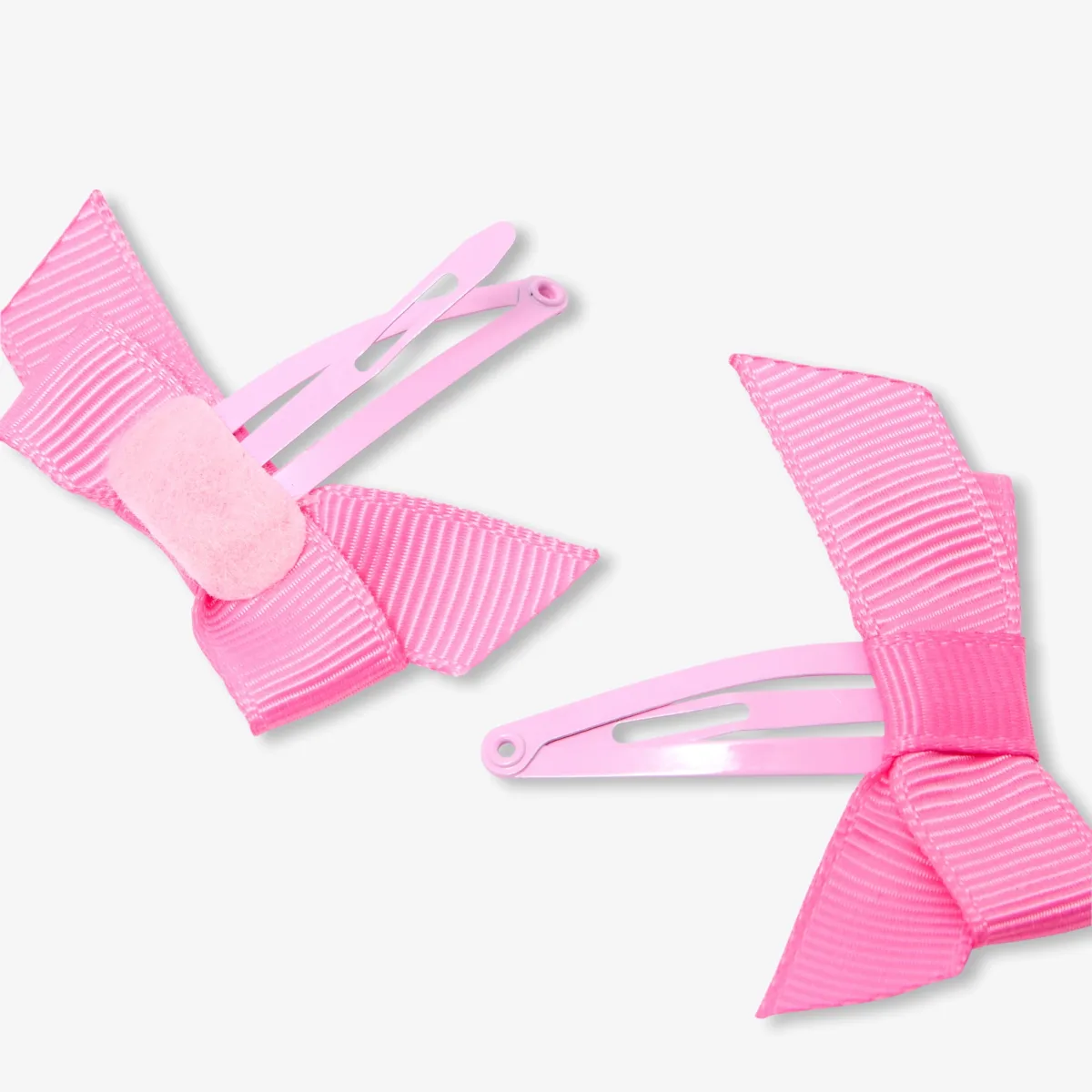 View 2 - Baby girl grosgrain bow hair clip set