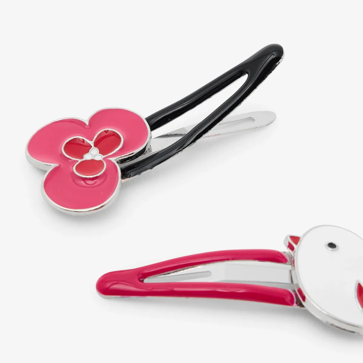 View 2 - Baby girl hair clip duo